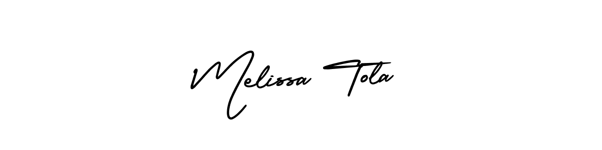 Once you've used our free online signature maker to create your best signature AmerikaSignatureDemo-Regular style, it's time to enjoy all of the benefits that Melissa Tola name signing documents. Melissa Tola signature style 3 images and pictures png