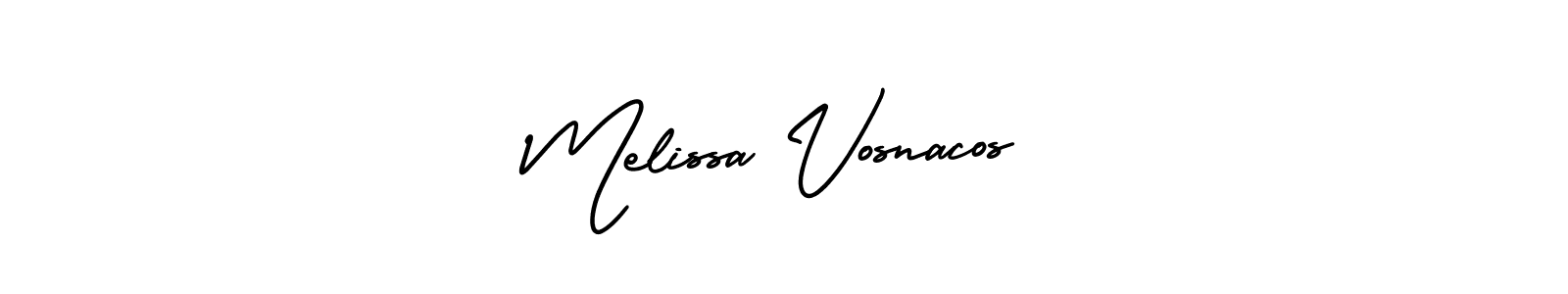 Use a signature maker to create a handwritten signature online. With this signature software, you can design (AmerikaSignatureDemo-Regular) your own signature for name Melissa Vosnacos. Melissa Vosnacos signature style 3 images and pictures png