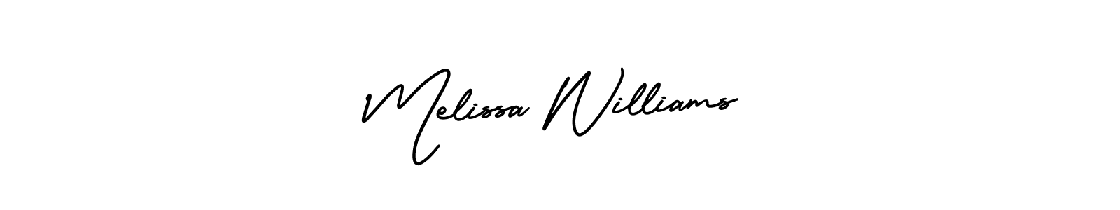 Also You can easily find your signature by using the search form. We will create Melissa Williams name handwritten signature images for you free of cost using AmerikaSignatureDemo-Regular sign style. Melissa Williams signature style 3 images and pictures png