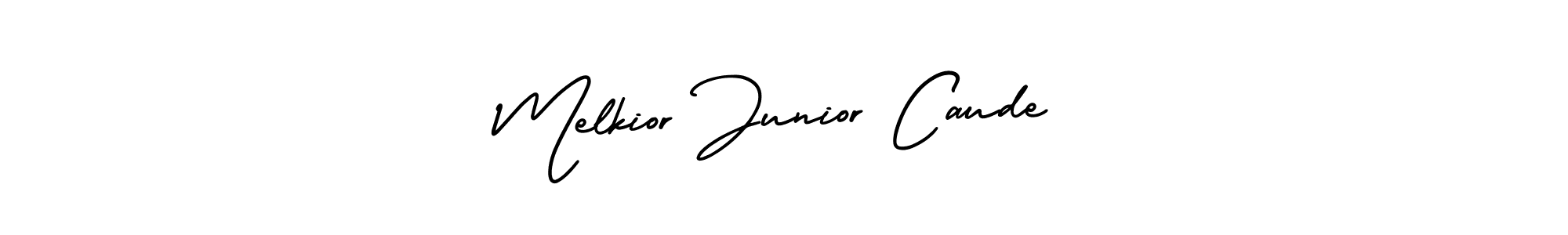 How to make Melkior Junior Caude name signature. Use AmerikaSignatureDemo-Regular style for creating short signs online. This is the latest handwritten sign. Melkior Junior Caude signature style 3 images and pictures png