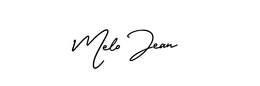 Check out images of Autograph of Melo Jean name. Actor Melo Jean Signature Style. AmerikaSignatureDemo-Regular is a professional sign style online. Melo Jean signature style 3 images and pictures png