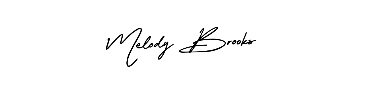 How to make Melody Brooks signature? AmerikaSignatureDemo-Regular is a professional autograph style. Create handwritten signature for Melody Brooks name. Melody Brooks signature style 3 images and pictures png