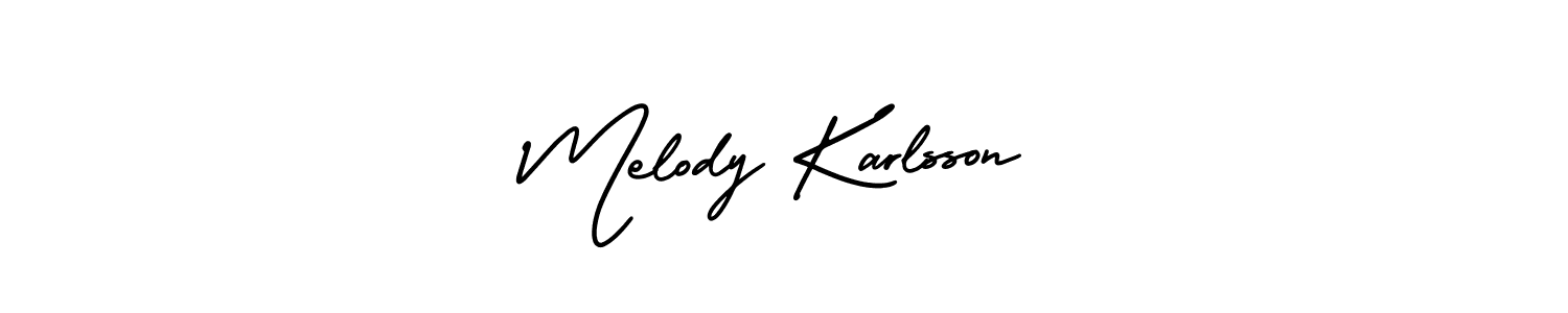 Make a beautiful signature design for name Melody Karlsson. Use this online signature maker to create a handwritten signature for free. Melody Karlsson signature style 3 images and pictures png
