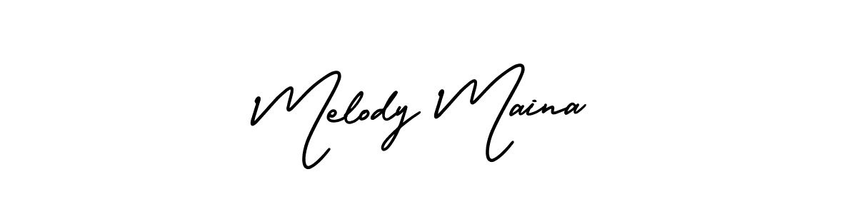 Similarly AmerikaSignatureDemo-Regular is the best handwritten signature design. Signature creator online .You can use it as an online autograph creator for name Melody Maina. Melody Maina signature style 3 images and pictures png