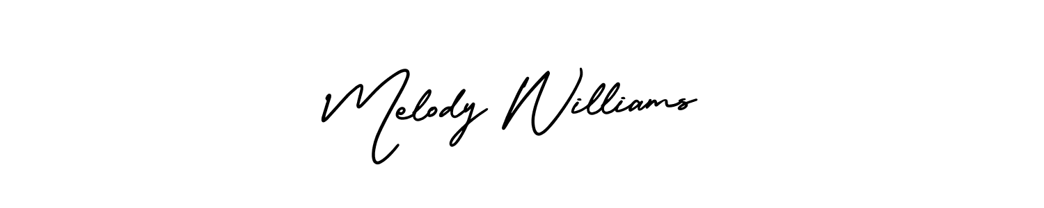 Also You can easily find your signature by using the search form. We will create Melody Williams name handwritten signature images for you free of cost using AmerikaSignatureDemo-Regular sign style. Melody Williams signature style 3 images and pictures png