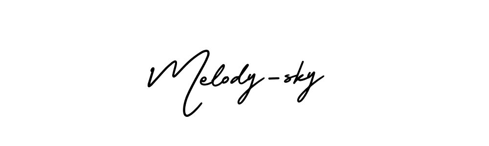 How to make Melody-sky signature? AmerikaSignatureDemo-Regular is a professional autograph style. Create handwritten signature for Melody-sky name. Melody-sky signature style 3 images and pictures png