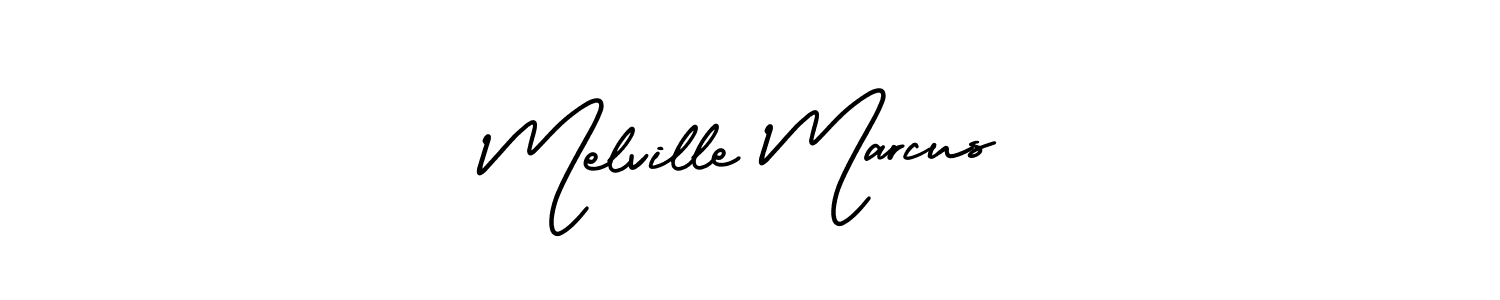 Create a beautiful signature design for name Melville Marcus. With this signature (AmerikaSignatureDemo-Regular) fonts, you can make a handwritten signature for free. Melville Marcus signature style 3 images and pictures png