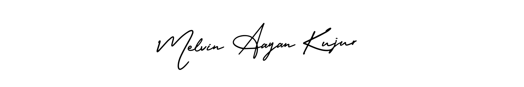 Use a signature maker to create a handwritten signature online. With this signature software, you can design (AmerikaSignatureDemo-Regular) your own signature for name Melvin Aayan Kujur. Melvin Aayan Kujur signature style 3 images and pictures png