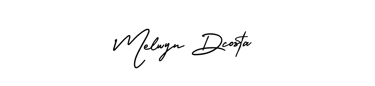 Design your own signature with our free online signature maker. With this signature software, you can create a handwritten (AmerikaSignatureDemo-Regular) signature for name Melwyn Dcosta. Melwyn Dcosta signature style 3 images and pictures png