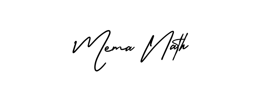 Also we have Mema Nath name is the best signature style. Create professional handwritten signature collection using AmerikaSignatureDemo-Regular autograph style. Mema Nath signature style 3 images and pictures png