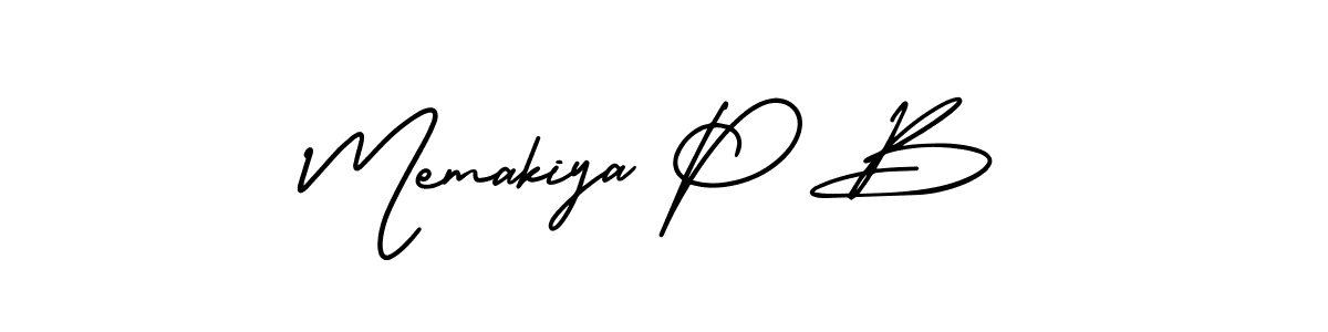 Once you've used our free online signature maker to create your best signature AmerikaSignatureDemo-Regular style, it's time to enjoy all of the benefits that Memakiya P B name signing documents. Memakiya P B signature style 3 images and pictures png