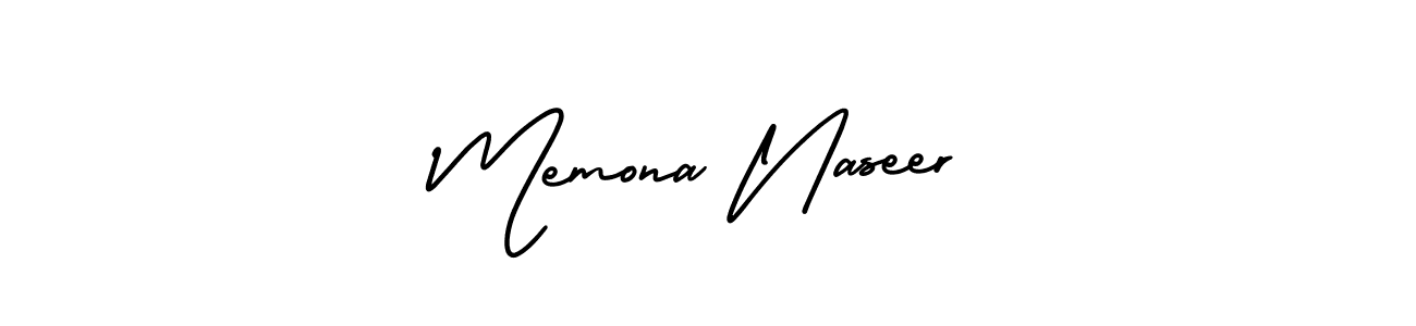 Make a beautiful signature design for name Memona Naseer. Use this online signature maker to create a handwritten signature for free. Memona Naseer signature style 3 images and pictures png