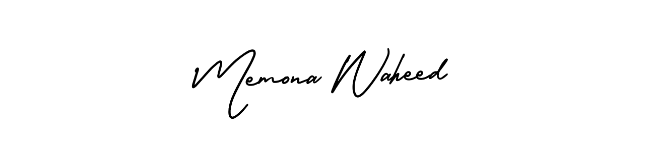 It looks lik you need a new signature style for name Memona Waheed. Design unique handwritten (AmerikaSignatureDemo-Regular) signature with our free signature maker in just a few clicks. Memona Waheed signature style 3 images and pictures png