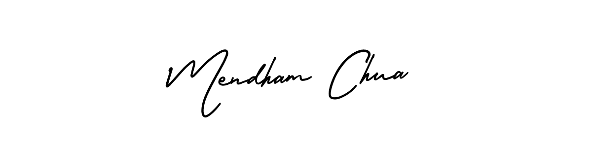 How to Draw Mendham Chua signature style? AmerikaSignatureDemo-Regular is a latest design signature styles for name Mendham Chua. Mendham Chua signature style 3 images and pictures png