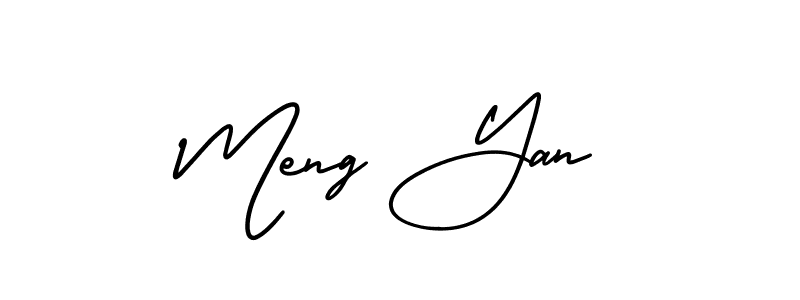Also You can easily find your signature by using the search form. We will create Meng Yan name handwritten signature images for you free of cost using AmerikaSignatureDemo-Regular sign style. Meng Yan signature style 3 images and pictures png