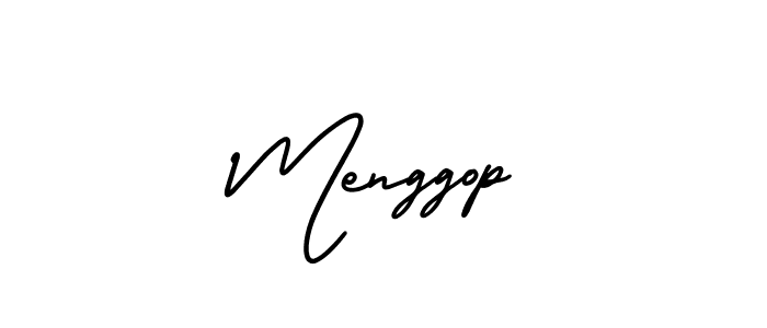 Make a beautiful signature design for name Menggop. Use this online signature maker to create a handwritten signature for free. Menggop signature style 3 images and pictures png