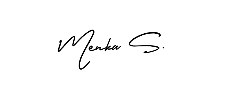 Here are the top 10 professional signature styles for the name Menka S.. These are the best autograph styles you can use for your name. Menka S. signature style 3 images and pictures png