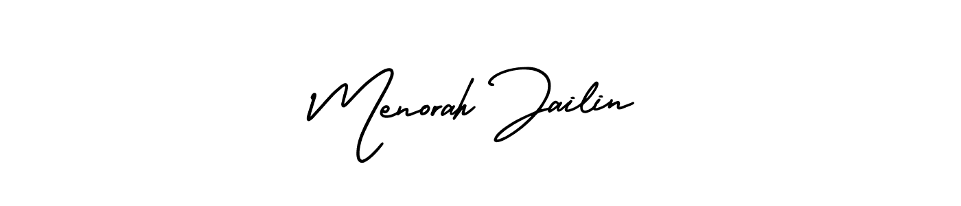 Make a beautiful signature design for name Menorah Jailin. Use this online signature maker to create a handwritten signature for free. Menorah Jailin signature style 3 images and pictures png