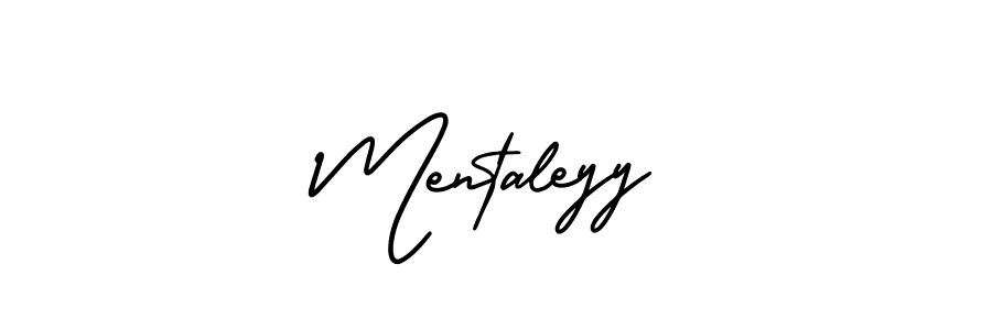 Make a beautiful signature design for name Mentaleyy. With this signature (AmerikaSignatureDemo-Regular) style, you can create a handwritten signature for free. Mentaleyy signature style 3 images and pictures png
