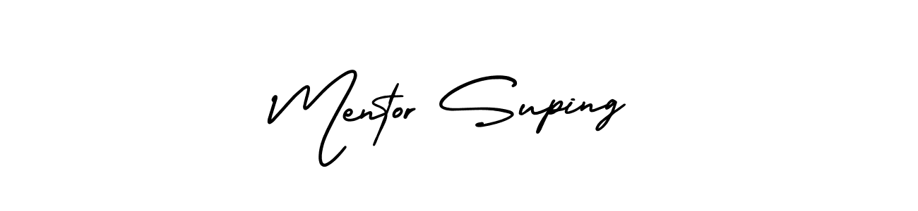 See photos of Mentor Suping official signature by Spectra . Check more albums & portfolios. Read reviews & check more about AmerikaSignatureDemo-Regular font. Mentor Suping signature style 3 images and pictures png