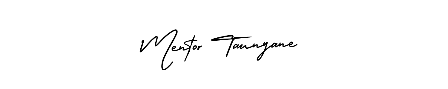 Make a beautiful signature design for name Mentor Taunyane. With this signature (AmerikaSignatureDemo-Regular) style, you can create a handwritten signature for free. Mentor Taunyane signature style 3 images and pictures png