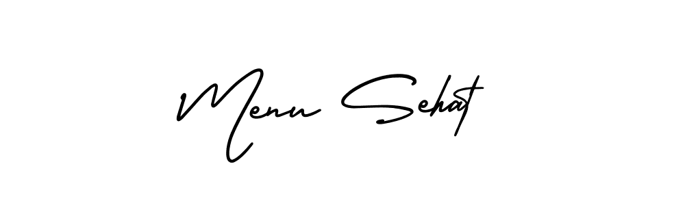 This is the best signature style for the Menu Sehat name. Also you like these signature font (AmerikaSignatureDemo-Regular). Mix name signature. Menu Sehat signature style 3 images and pictures png