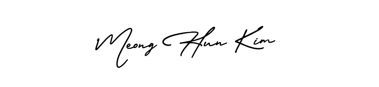 if you are searching for the best signature style for your name Meong Hun Kim. so please give up your signature search. here we have designed multiple signature styles  using AmerikaSignatureDemo-Regular. Meong Hun Kim signature style 3 images and pictures png