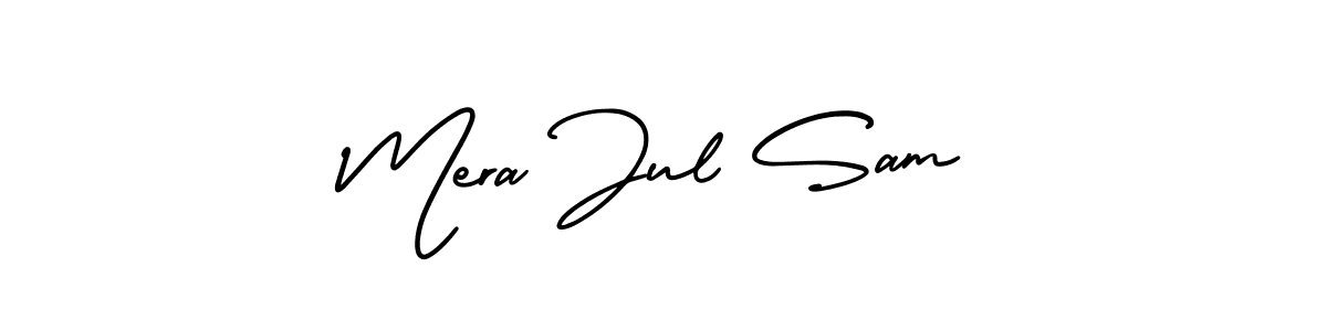Also You can easily find your signature by using the search form. We will create Mera Jul Sam name handwritten signature images for you free of cost using AmerikaSignatureDemo-Regular sign style. Mera Jul Sam signature style 3 images and pictures png