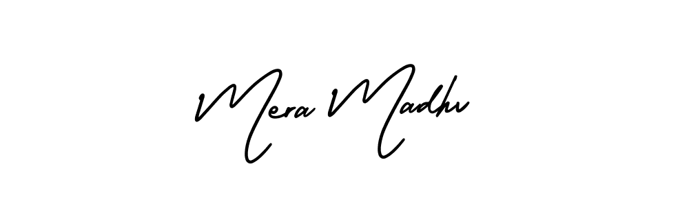 It looks lik you need a new signature style for name Mera Madhv. Design unique handwritten (AmerikaSignatureDemo-Regular) signature with our free signature maker in just a few clicks. Mera Madhv signature style 3 images and pictures png