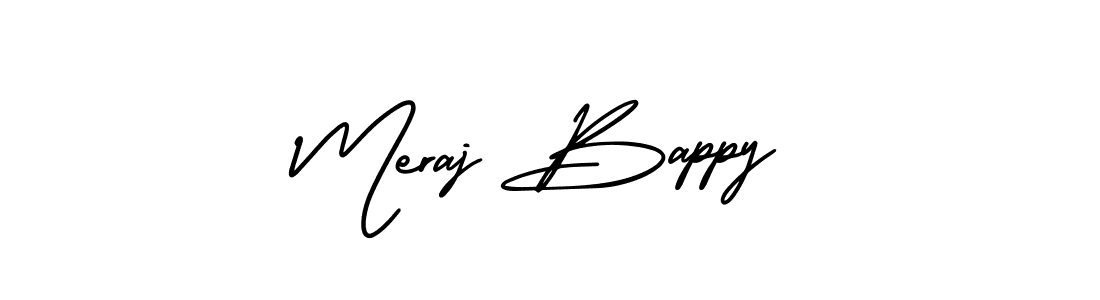 Meraj Bappy stylish signature style. Best Handwritten Sign (AmerikaSignatureDemo-Regular) for my name. Handwritten Signature Collection Ideas for my name Meraj Bappy. Meraj Bappy signature style 3 images and pictures png