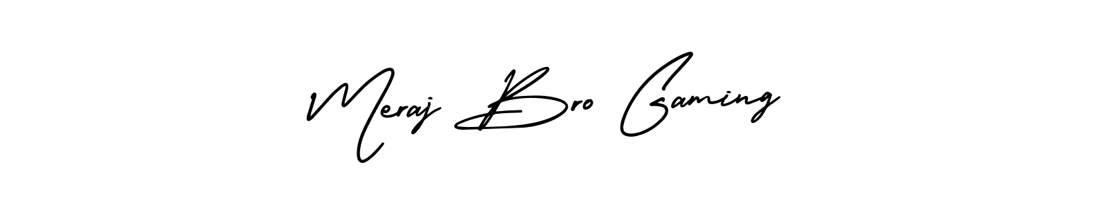 How to make Meraj Bro Gaming signature? AmerikaSignatureDemo-Regular is a professional autograph style. Create handwritten signature for Meraj Bro Gaming name. Meraj Bro Gaming signature style 3 images and pictures png