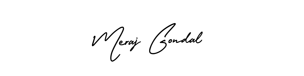 How to make Meraj Gondal signature? AmerikaSignatureDemo-Regular is a professional autograph style. Create handwritten signature for Meraj Gondal name. Meraj Gondal signature style 3 images and pictures png