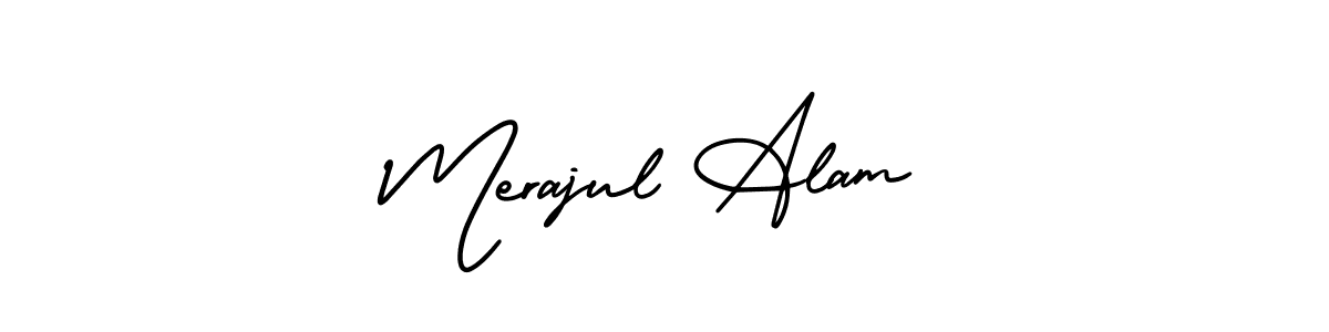 AmerikaSignatureDemo-Regular is a professional signature style that is perfect for those who want to add a touch of class to their signature. It is also a great choice for those who want to make their signature more unique. Get Merajul Alam name to fancy signature for free. Merajul Alam signature style 3 images and pictures png