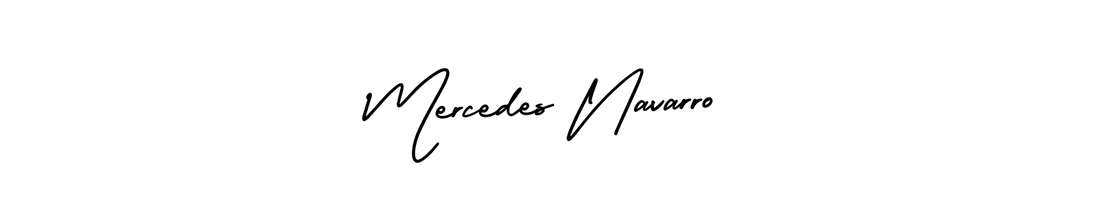 How to make Mercedes Navarro name signature. Use AmerikaSignatureDemo-Regular style for creating short signs online. This is the latest handwritten sign. Mercedes Navarro signature style 3 images and pictures png