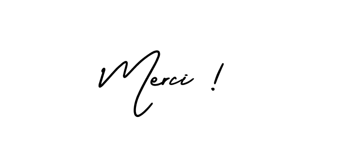 Similarly AmerikaSignatureDemo-Regular is the best handwritten signature design. Signature creator online .You can use it as an online autograph creator for name Merci !. Merci ! signature style 3 images and pictures png
