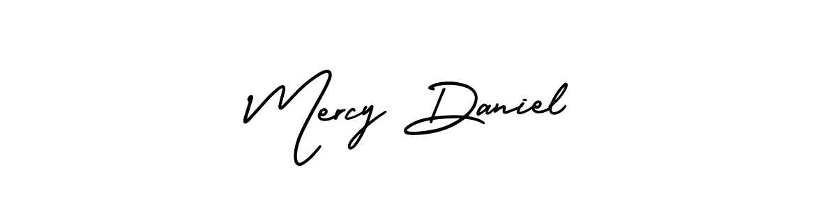 Mercy Daniel stylish signature style. Best Handwritten Sign (AmerikaSignatureDemo-Regular) for my name. Handwritten Signature Collection Ideas for my name Mercy Daniel. Mercy Daniel signature style 3 images and pictures png