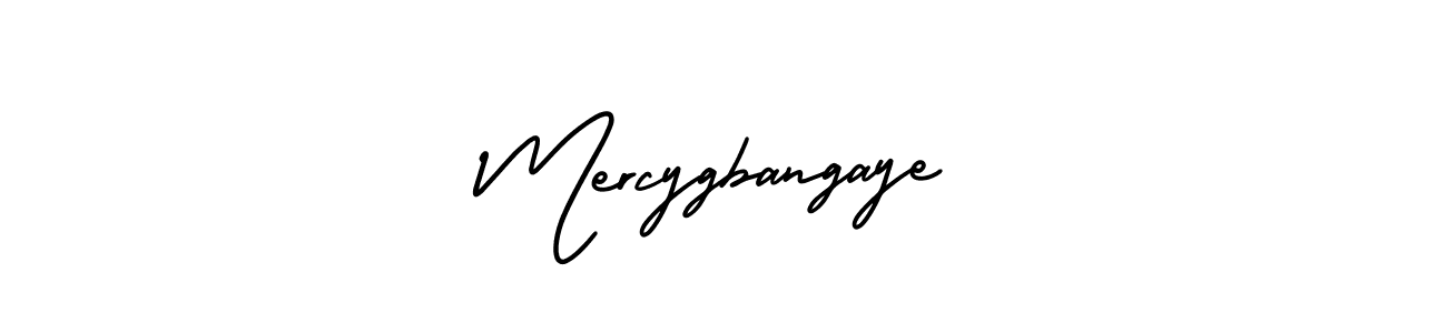 Also we have Mercygbangaye name is the best signature style. Create professional handwritten signature collection using AmerikaSignatureDemo-Regular autograph style. Mercygbangaye signature style 3 images and pictures png