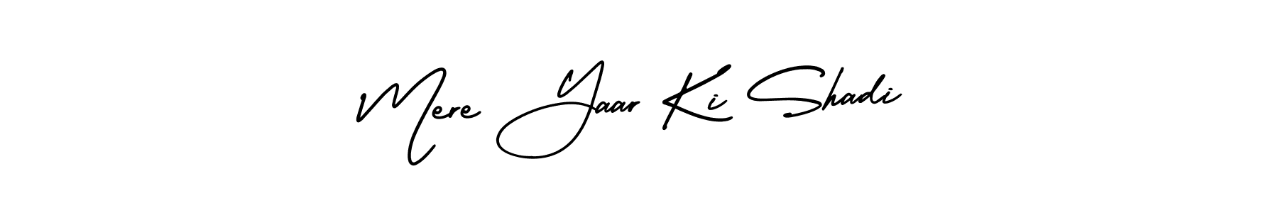 Make a beautiful signature design for name Mere Yaar Ki Shadi. With this signature (AmerikaSignatureDemo-Regular) style, you can create a handwritten signature for free. Mere Yaar Ki Shadi signature style 3 images and pictures png