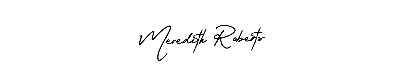 This is the best signature style for the Meredith Roberts name. Also you like these signature font (AmerikaSignatureDemo-Regular). Mix name signature. Meredith Roberts signature style 3 images and pictures png
