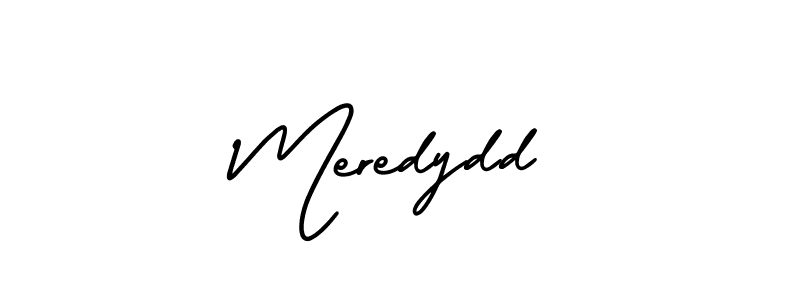 Use a signature maker to create a handwritten signature online. With this signature software, you can design (AmerikaSignatureDemo-Regular) your own signature for name Meredydd. Meredydd signature style 3 images and pictures png