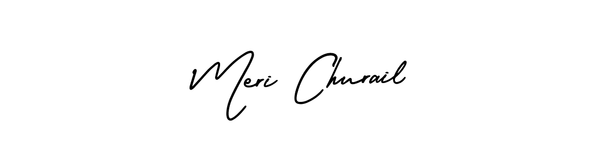 Make a beautiful signature design for name Meri Churail. With this signature (AmerikaSignatureDemo-Regular) style, you can create a handwritten signature for free. Meri Churail signature style 3 images and pictures png