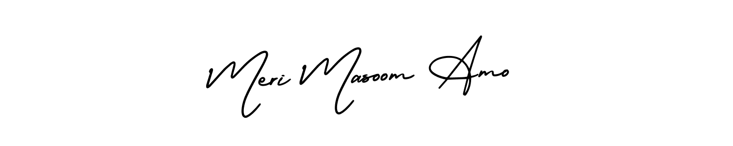 Also we have Meri Masoom Amo name is the best signature style. Create professional handwritten signature collection using AmerikaSignatureDemo-Regular autograph style. Meri Masoom Amo signature style 3 images and pictures png