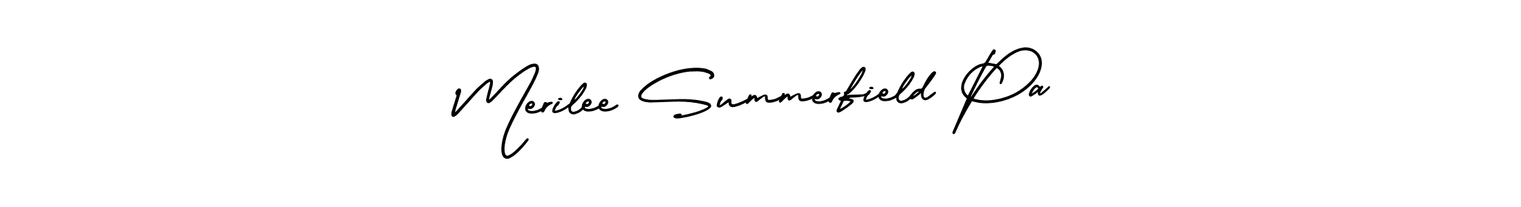 Make a beautiful signature design for name Merilee Summerfield Pa. Use this online signature maker to create a handwritten signature for free. Merilee Summerfield Pa signature style 3 images and pictures png