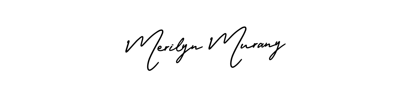 Use a signature maker to create a handwritten signature online. With this signature software, you can design (AmerikaSignatureDemo-Regular) your own signature for name Merilyn Murany. Merilyn Murany signature style 3 images and pictures png