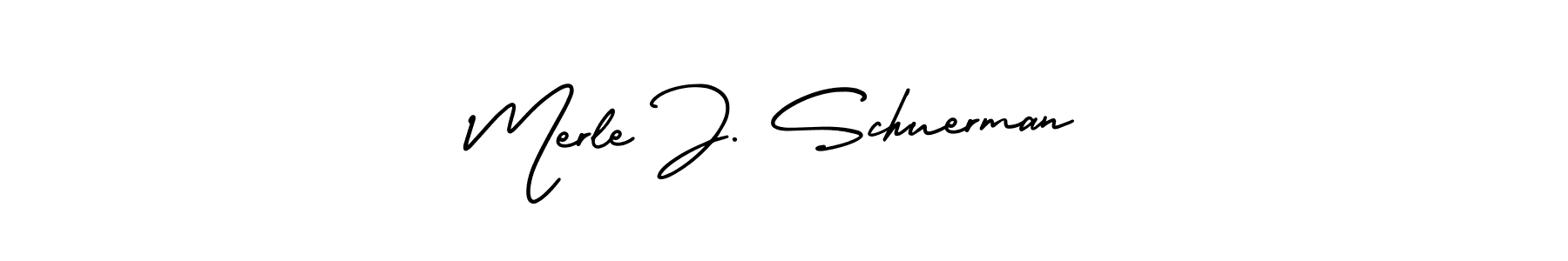 How to make Merle J. Schuerman signature? AmerikaSignatureDemo-Regular is a professional autograph style. Create handwritten signature for Merle J. Schuerman name. Merle J. Schuerman signature style 3 images and pictures png