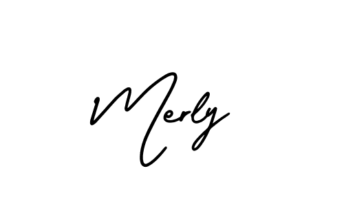 This is the best signature style for the Merly name. Also you like these signature font (AmerikaSignatureDemo-Regular). Mix name signature. Merly signature style 3 images and pictures png