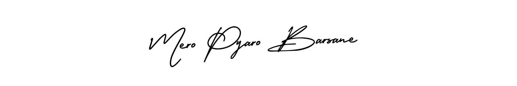 Create a beautiful signature design for name Mero Pyaro Barsane. With this signature (AmerikaSignatureDemo-Regular) fonts, you can make a handwritten signature for free. Mero Pyaro Barsane signature style 3 images and pictures png