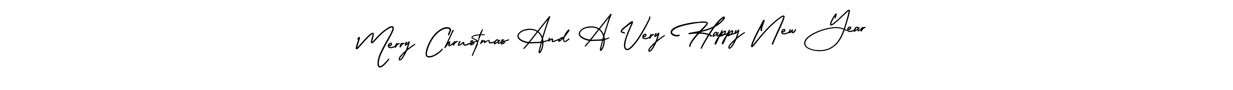 Make a beautiful signature design for name Merry Chrustmas And A Very Happy New Year. With this signature (AmerikaSignatureDemo-Regular) style, you can create a handwritten signature for free. Merry Chrustmas And A Very Happy New Year signature style 3 images and pictures png