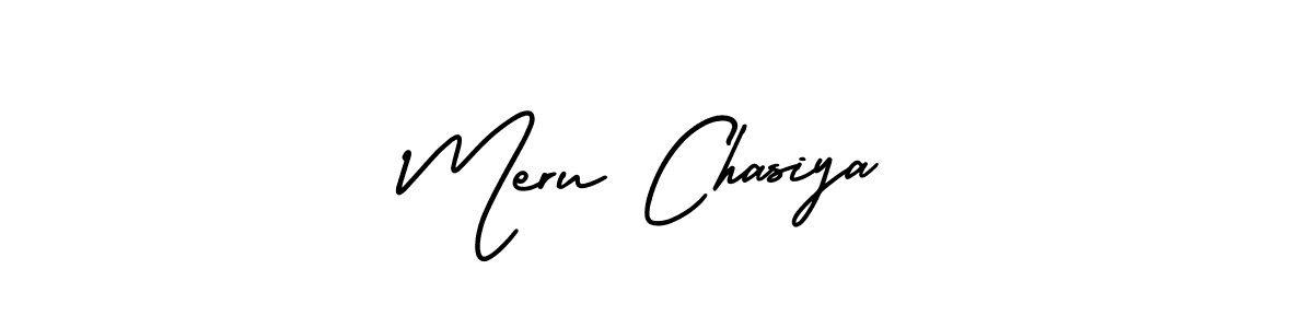 Also You can easily find your signature by using the search form. We will create Meru Chasiya name handwritten signature images for you free of cost using AmerikaSignatureDemo-Regular sign style. Meru Chasiya signature style 3 images and pictures png