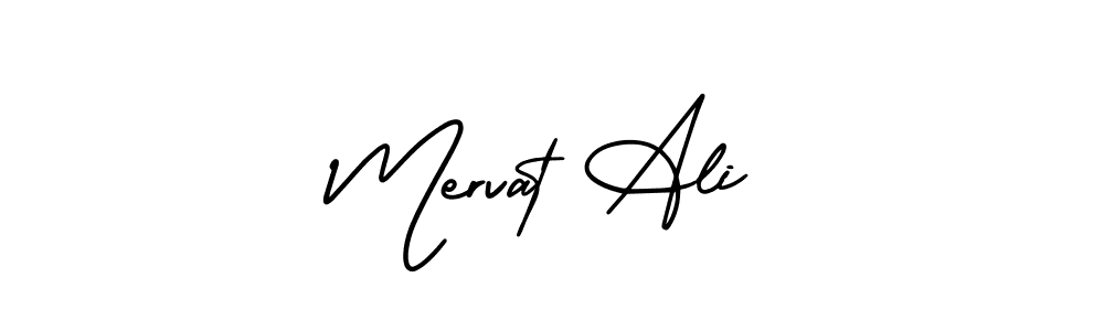 Make a beautiful signature design for name Mervat Ali. With this signature (AmerikaSignatureDemo-Regular) style, you can create a handwritten signature for free. Mervat Ali signature style 3 images and pictures png
